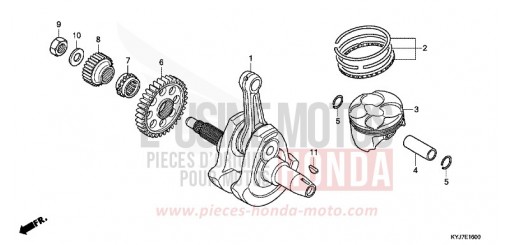 VILEBREQUIN/PISTON CBR250RD de 2013